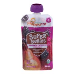 Happy Tot - Sprouted Beluga Organic Pear Beet Black - Case Of 16-4 Ounces